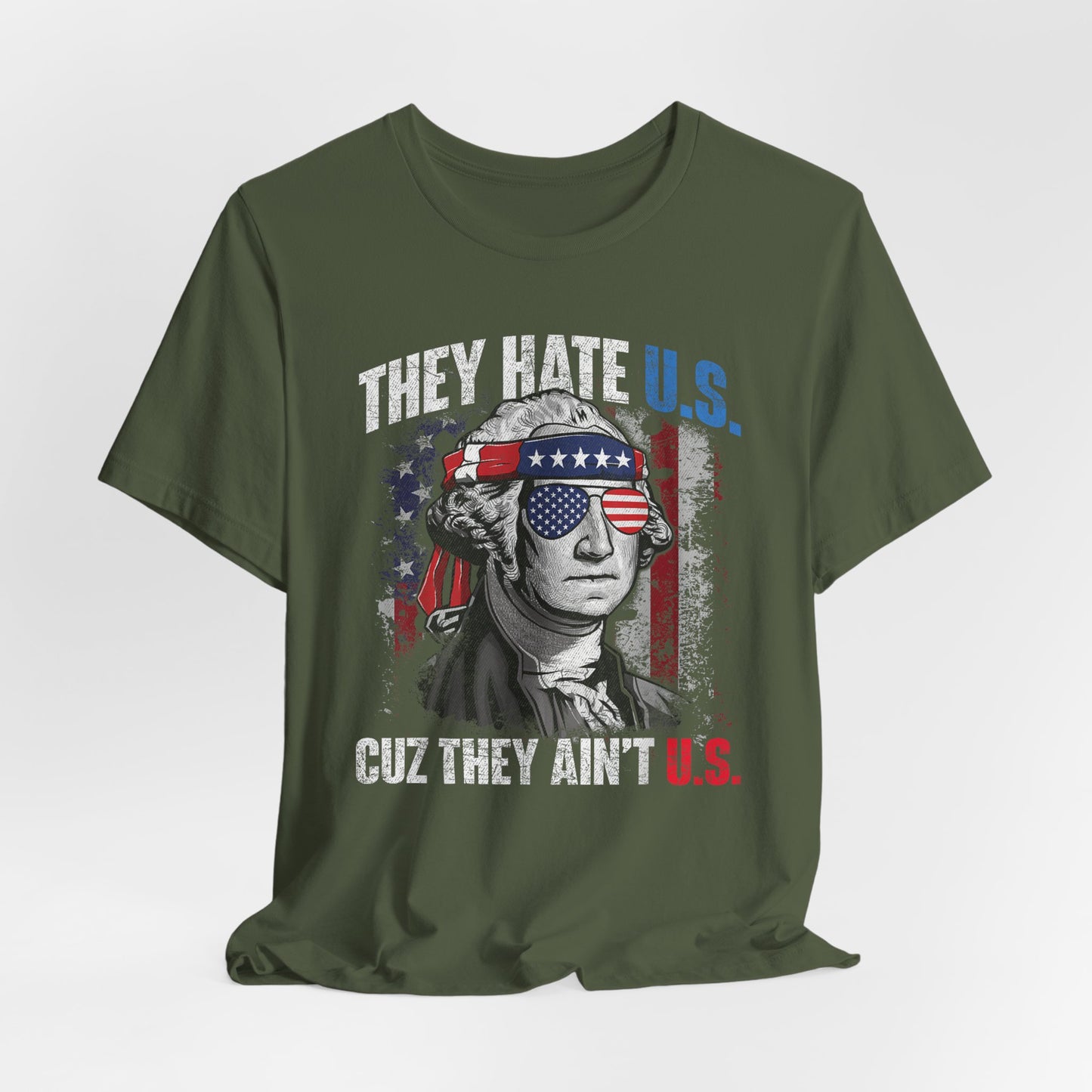Patriotic Short Sleeve Tee, Independence Day Shirt, USA Pride Top, Trendy Graphic Tee, Casual Summer Wear, Gift for Americans