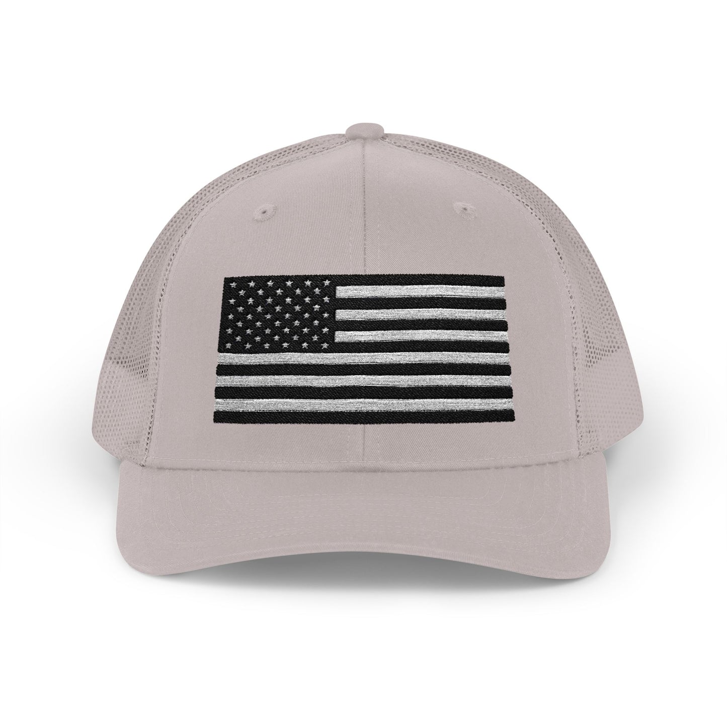 Patriotic Snapback Trucker Cap - American Flag Design