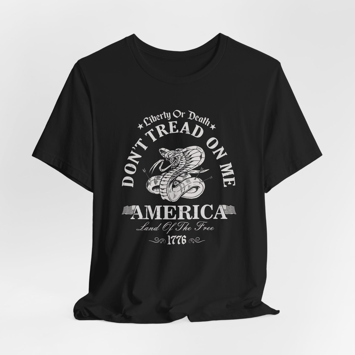Liberty or Death Don't Tread on Me - Unisex T-Shirt, Resist Tyranny, Gift for Patriot, Independence Day Shirt - Old Glory 1776 Apparel