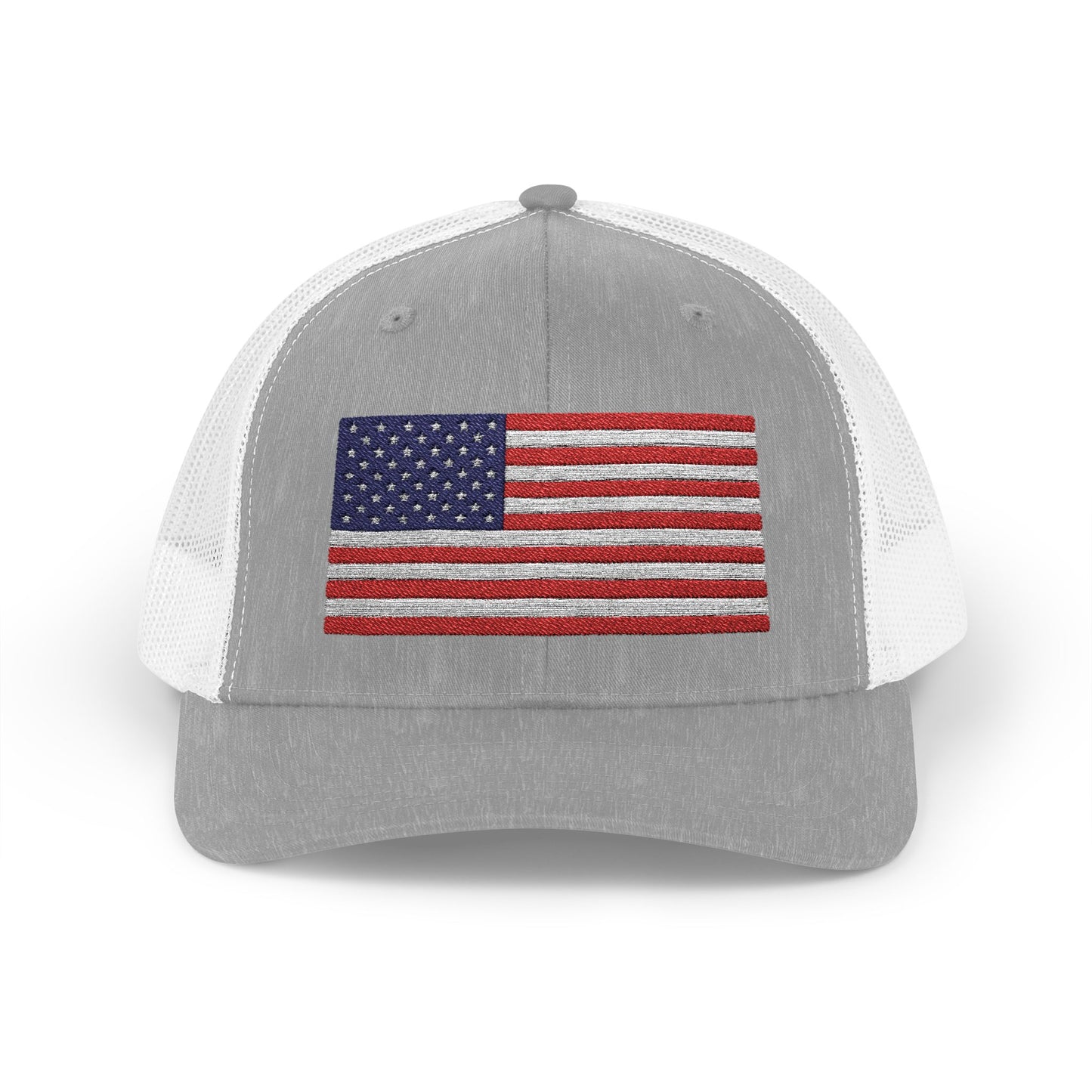 Patriotic Snapback Trucker Cap - USA Flag Design