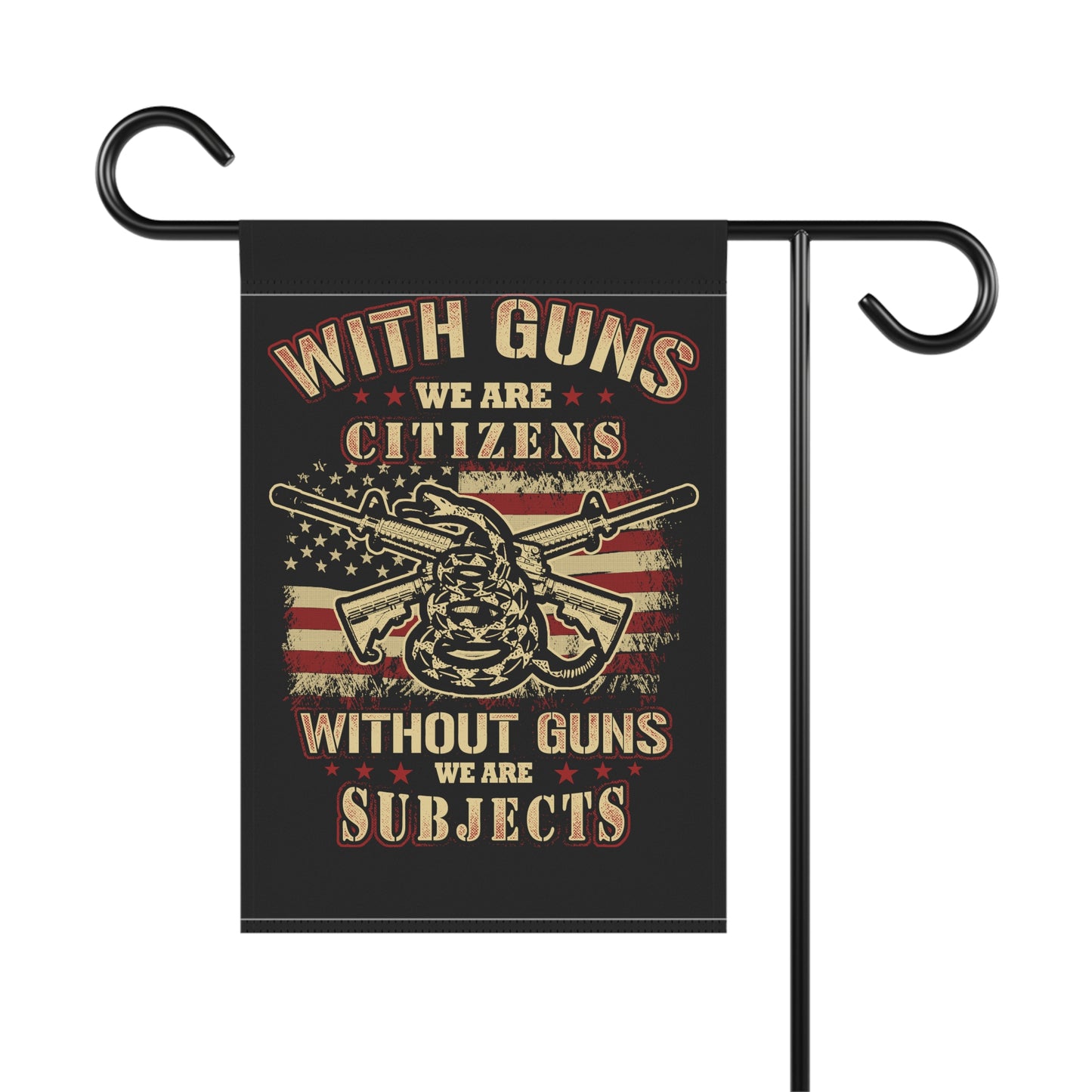 With guns we are citizens, without guns, we are subjects - Garden & House Banner - Premium Home Decor from Printify - Just $19.97! Shop now at Grizzly Creek Apparel