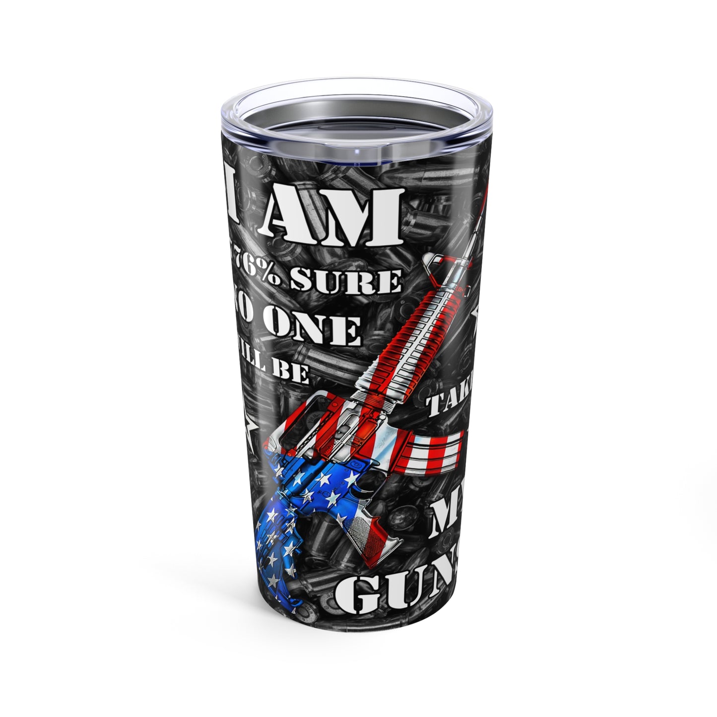 Patriotic 20oz Tumbler - Features Bold American Designs & Gun Themes - Old Glory 1776 Apparel