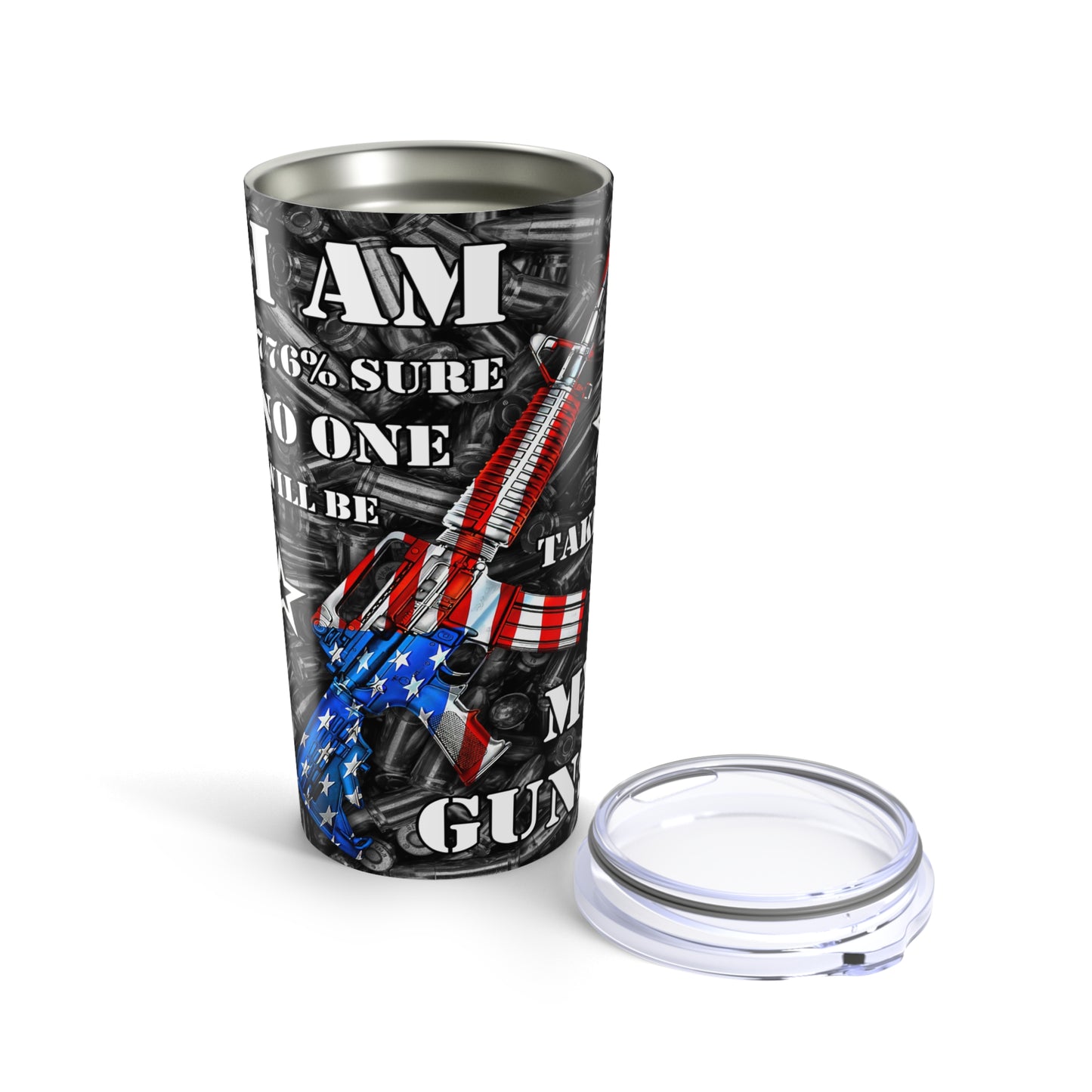 Patriotic 20oz Tumbler - Features Bold American Designs & Gun Themes - Old Glory 1776 Apparel