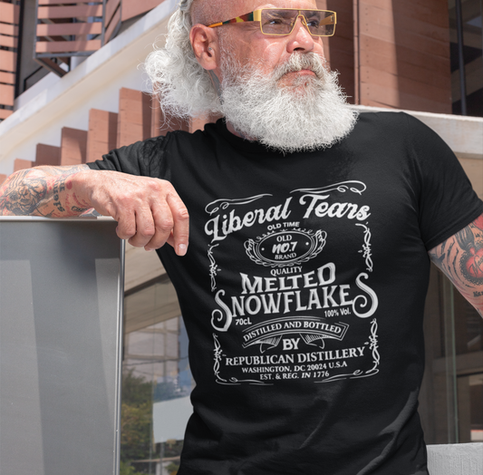 Liberal Tears Quality Melted Snowflakes Unisex T-Shirt, Political Statement, Independence Day Gift. - Old Glory 1776 Apparel