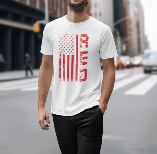 R.E.D Remember Everyone Deployed Unisex T-Shirt, Military Support Tee, Patriotic Shirt, Veteran Gift, Armed Forces Apparel - Old Glory 1776 Apparel