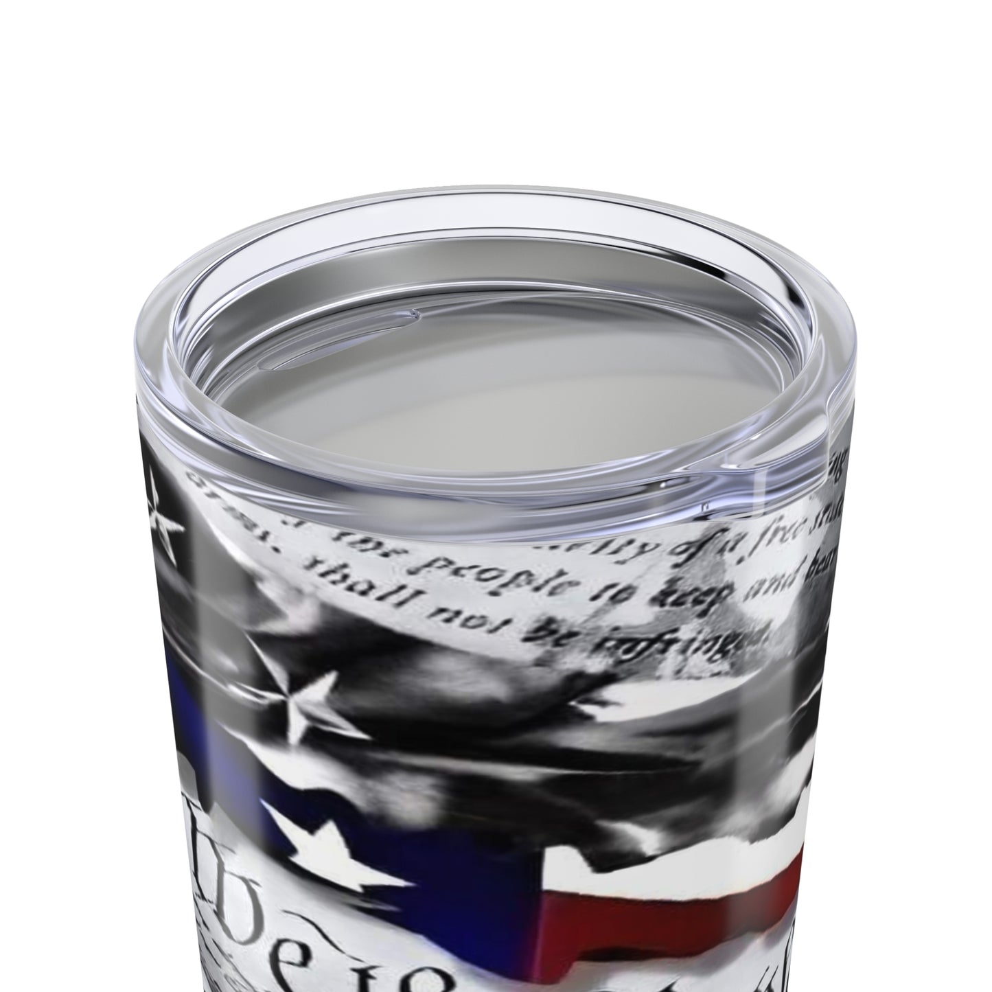 Patriotic 20oz Tumbler - Inspirational Quote & American Flag Design - Old Glory 1776 Apparel