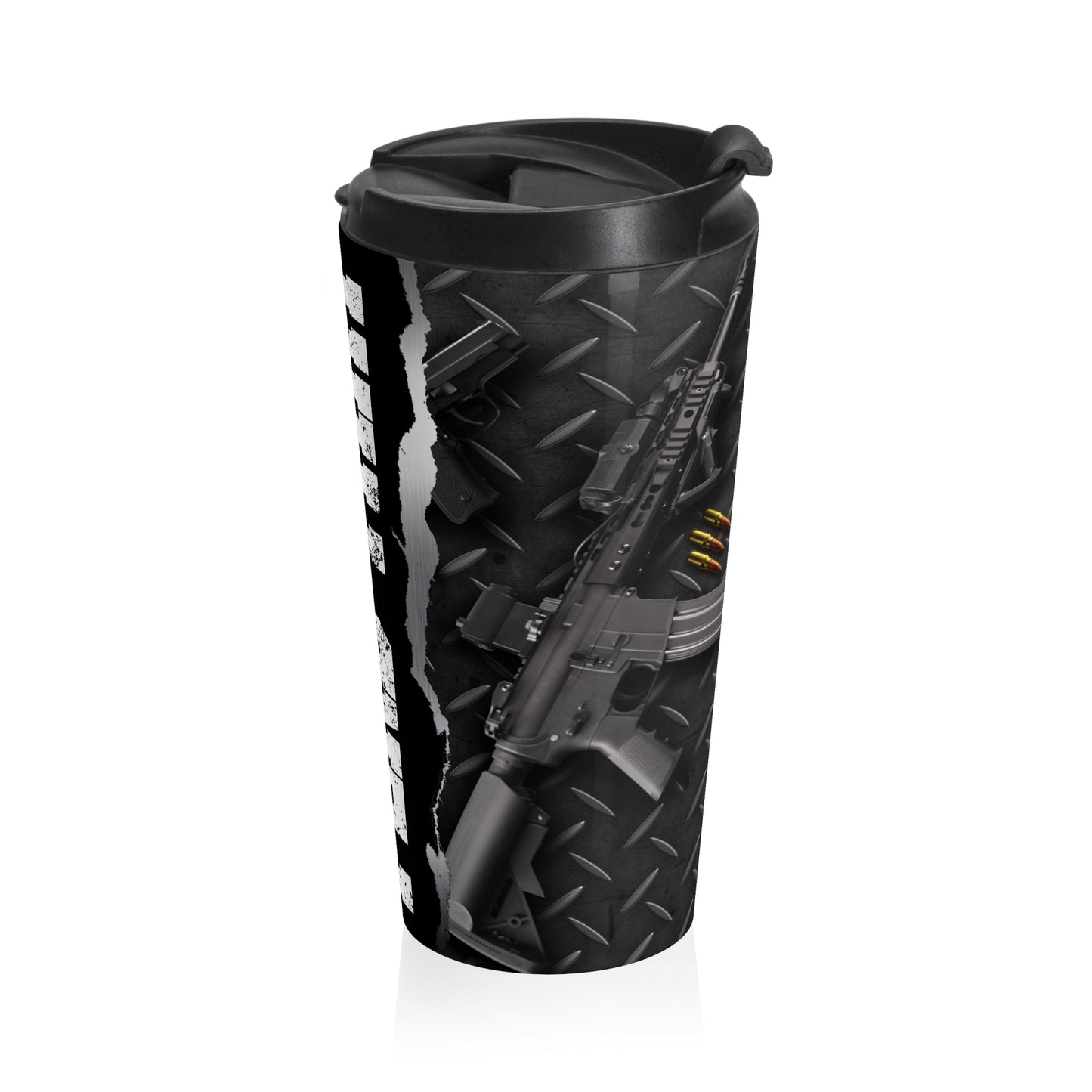 Patriotic Stainless Steel Travel Mug - 2nd That Design for Veterans and Outdoor Enthusiasts - Old Glory 1776 Apparel