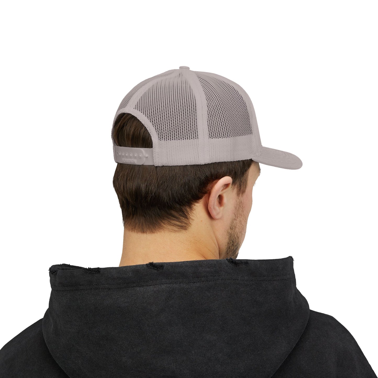 Patriotic Snapback Trucker Cap - American Flag Design