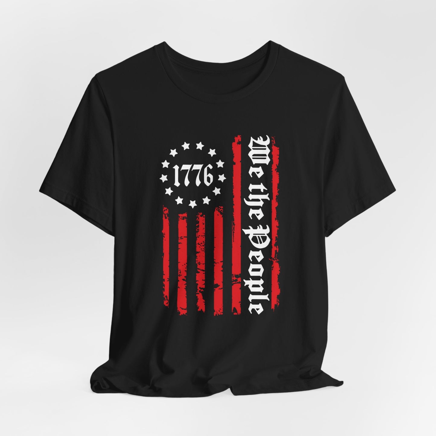1776 Patriotic Flag Unisex T-Shirt, American Independence Day Shirt, Vintage 1776 T-Shirt, Red White Blue Tee - Old Glory 1776 Apparel