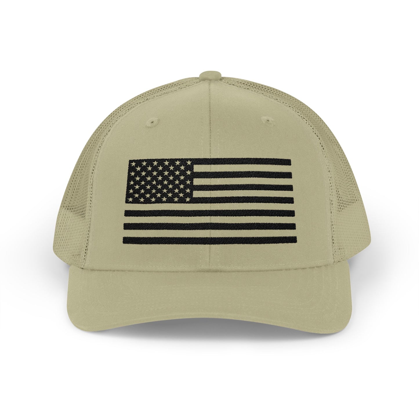 Patriotic Snapback Trucker Cap - American Flag Design