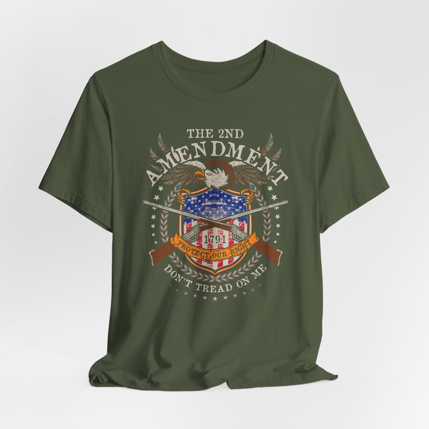 Second Amendment Don't Tread in Me Unisex T-Shirt - Patriotic Gun Rights Tee, Liberty Print Shirt, Pro-Gun Activist Clothing, American Pride - Old Glory 1776 Apparel