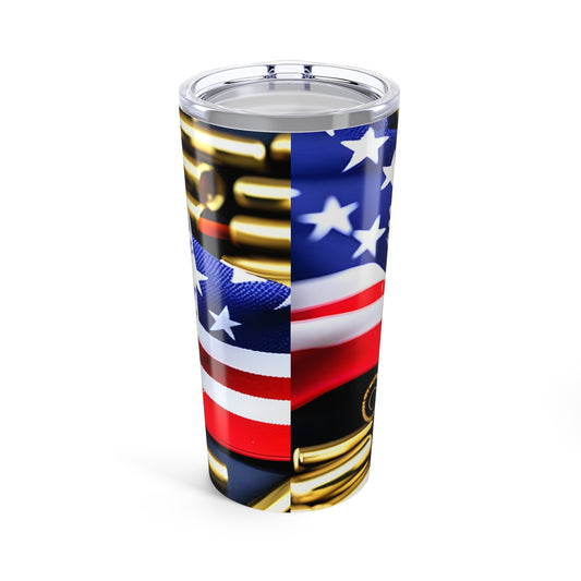 All Faster Than Dialing 911, Patriotic 20oz Tumbler - Old Glory 1776 Apparel