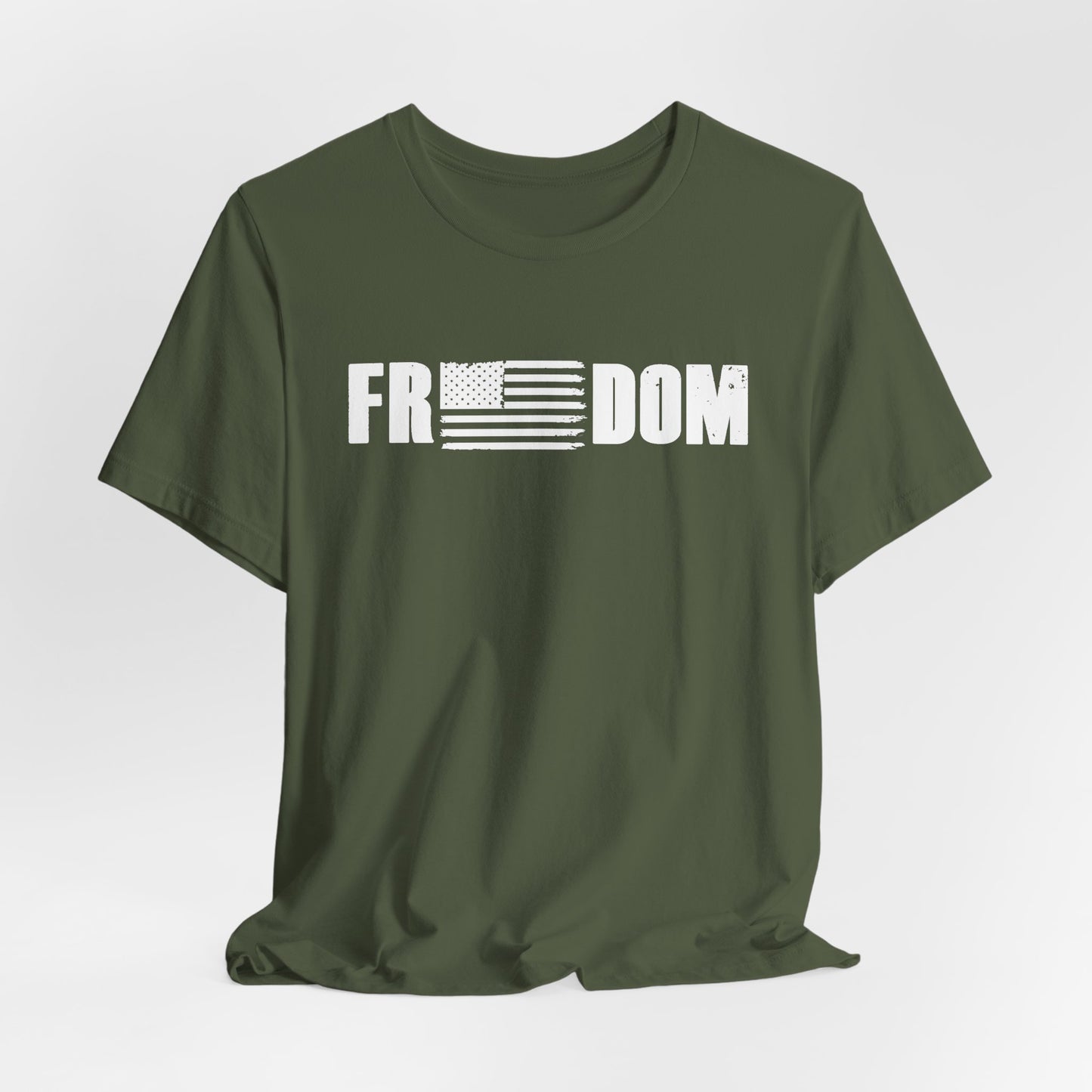 Patriotic Freedom Tee, USA Flag Shirt, Independence Day Apparel, American Pride Top, Fourth of July Tee, Patriotic Clothing - Old Glory 1776 Apparel