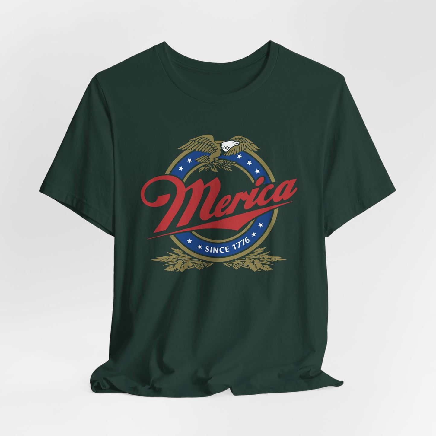 Patriotic Unisex Tee - 'Merica' Short Sleeve Shirt, 4th of July, BBQ, Casual Wear, Gift for Him/Her, USA Pride Apparel - Old Glory 1776 Apparel