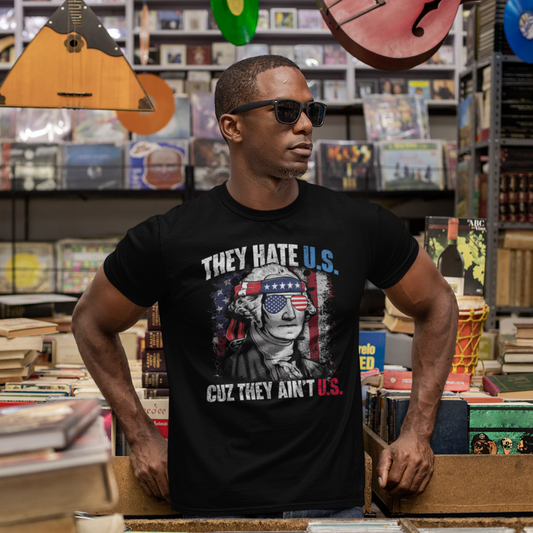 Patriotic Short Sleeve Tee, Independence Day Shirt, USA Pride Top, Trendy Graphic Tee, Casual Summer Wear, Gift for Americans - Old Glory 1776 Apparel