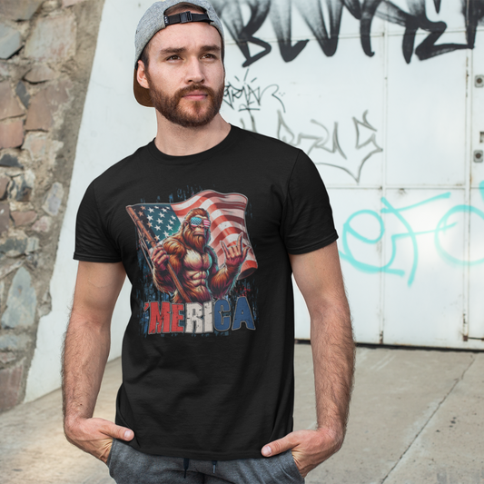 Patriotic Beast Unisex Tee, American Holidays Shirt, Independence Day Gift, Summer BBQ Attire, Funny Tee for Casual Wear - Old Glory 1776 Apparel