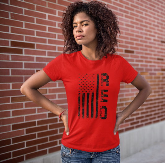 R.E.D Remember Everyone Deployed Unisex T-Shirt, Military Support Tee, Patriotic Shirt, Veteran Gift, Armed Forces Apparel - Old Glory 1776 Apparel