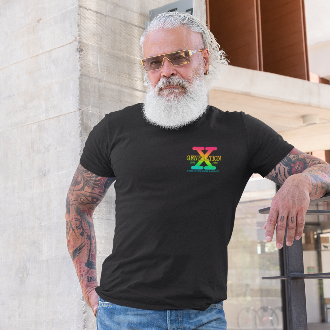 Retro Gen X T-Shirt, Vintage Style Tee, Unisex Graphic Tee, Nostalgic 80s Shirt, Perfect for Gen X Fans, Gift for Retro Lovers - Old Glory 1776 Apparel