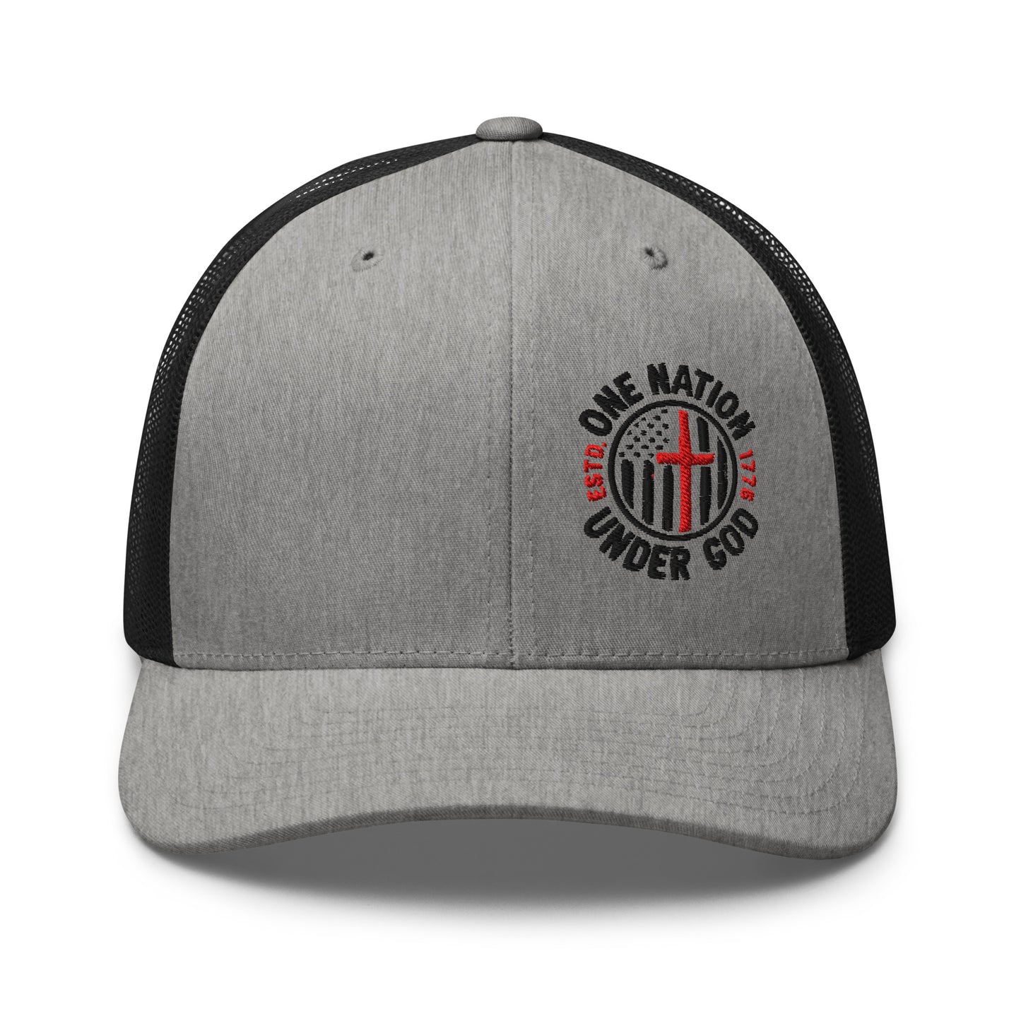 One Nation Under God - Patriotic Snapback Trucker Cap - Old Glory 1776 Apparel