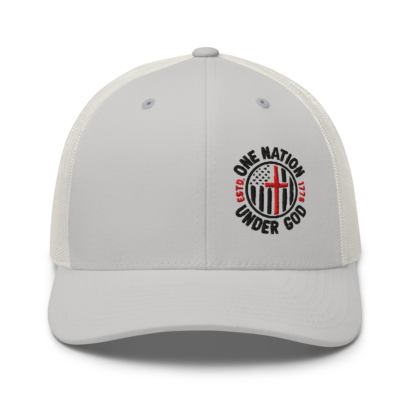 One Nation Under God - Patriotic Snapback Trucker Cap - Old Glory 1776 Apparel