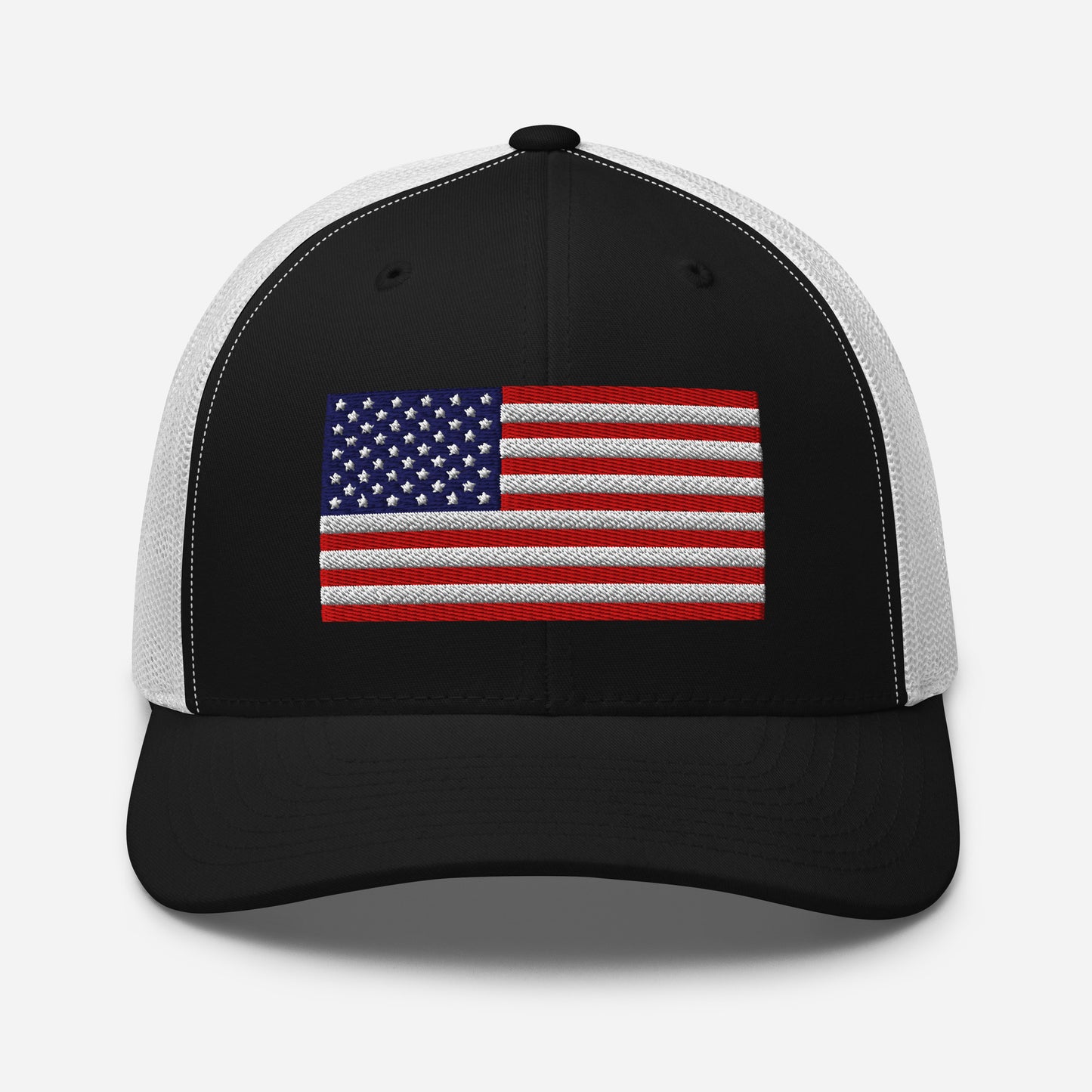 Patriotic Snapback Trucker Cap - USA Flag Design - Old Glory 1776 Apparel