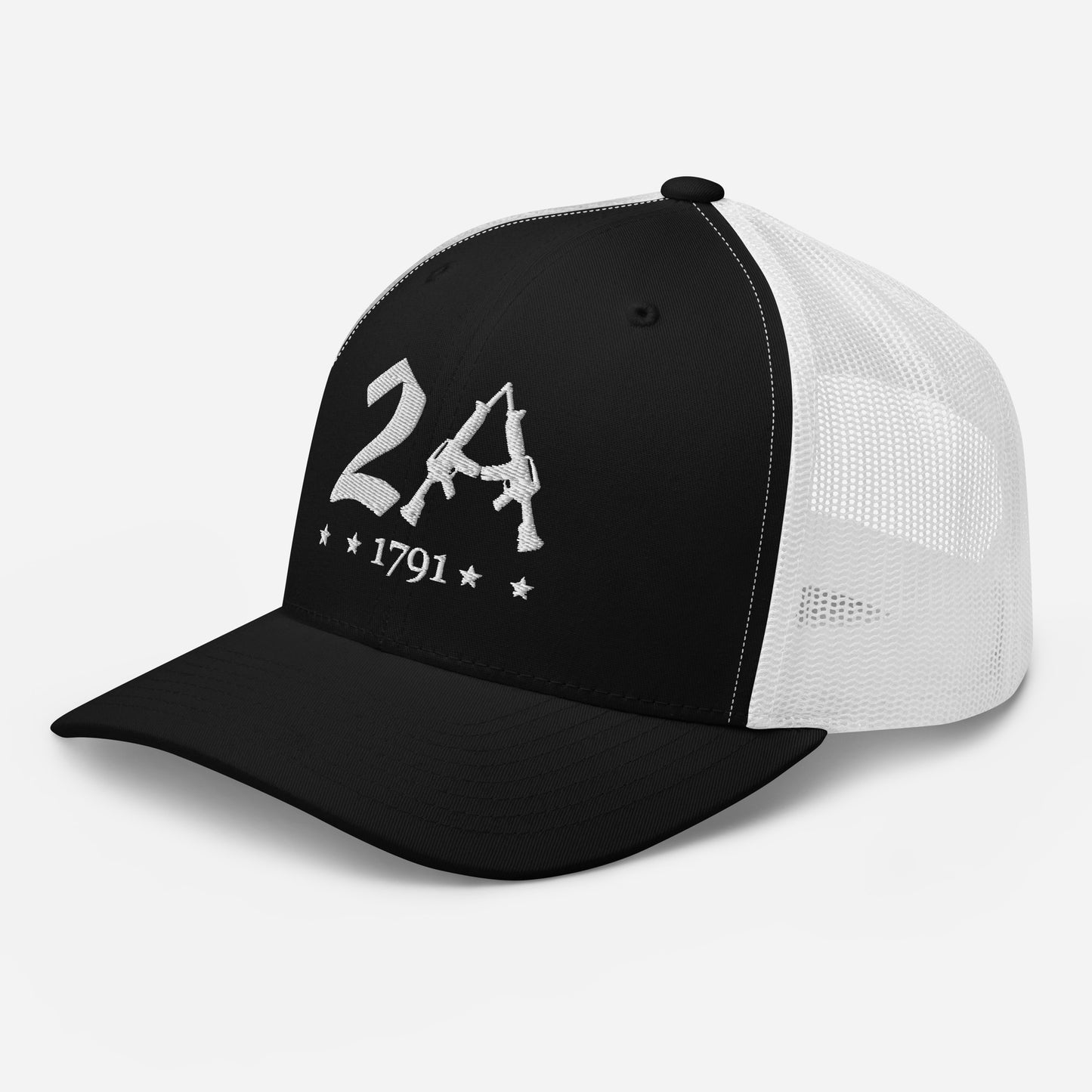 2A Vintage Snapback Trucker Cap - Patriotic Style for All Occasions - Old Glory 1776 Apparel