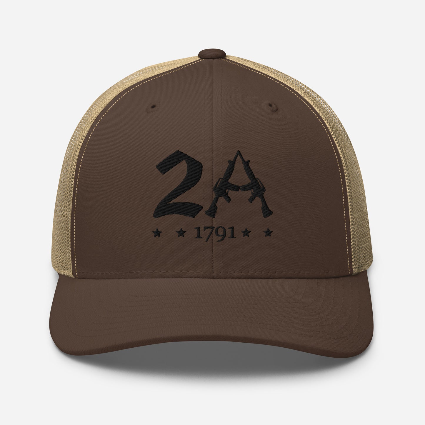 2A 1791 Snapback Trucker Cap - Second Amendment Pride - Old Glory 1776 Apparel