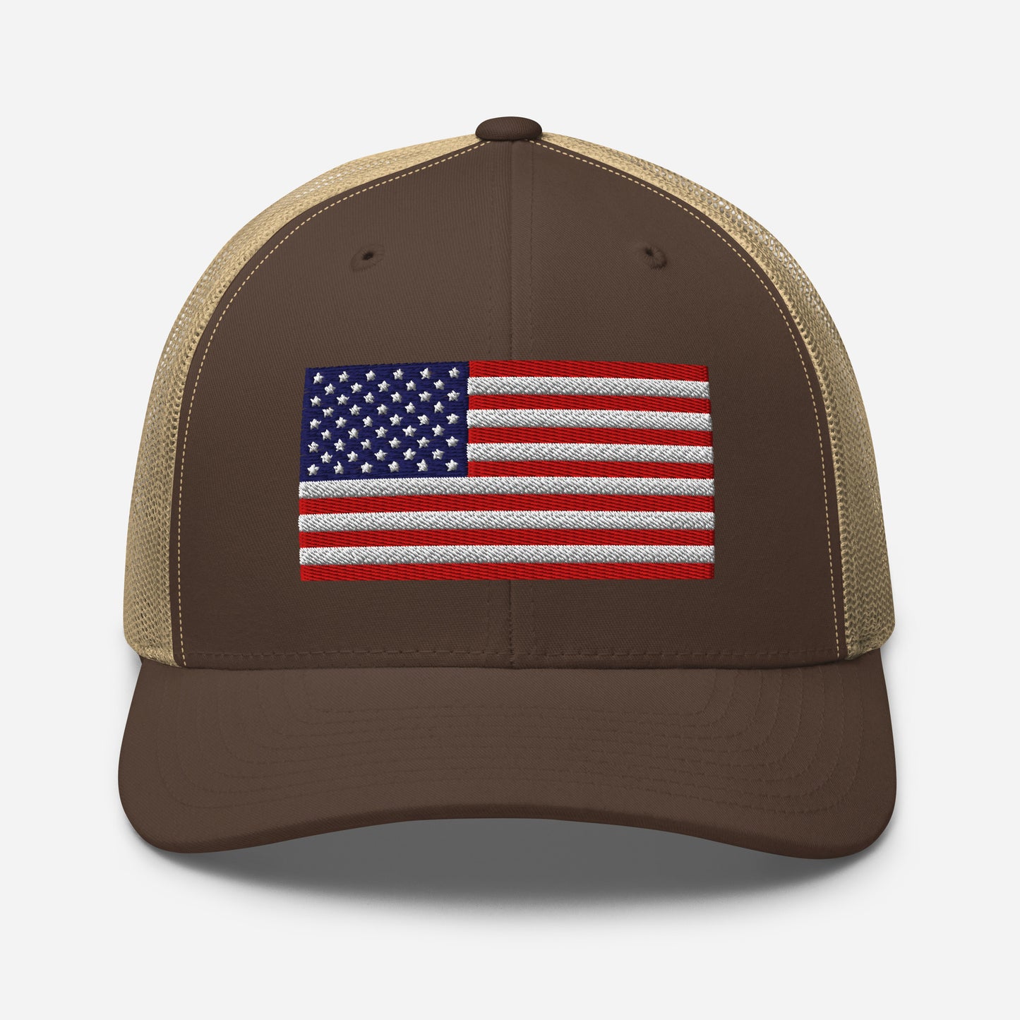 Patriotic Snapback Trucker Cap - USA Flag Design - Old Glory 1776 Apparel