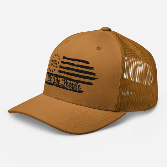 American Flag Snapback Trucker Cap - Stylish & Comfortable Hat for Outdoors and Events - Old Glory 1776 Apparel
