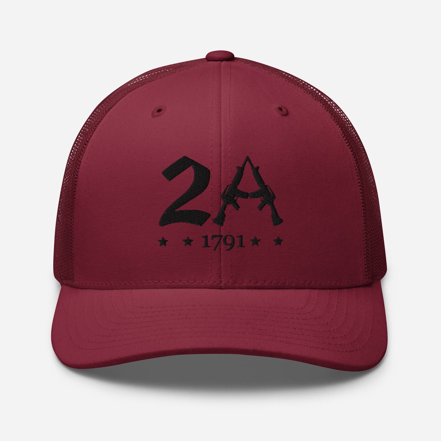 2A 1791 Snapback Trucker Cap - Second Amendment Pride - Old Glory 1776 Apparel