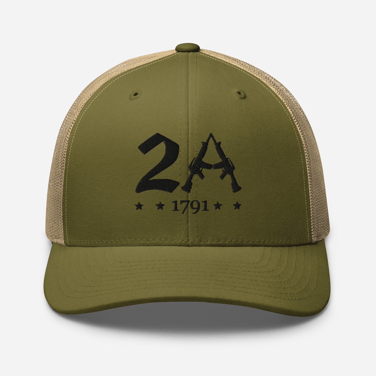 2A 1791 Snapback Trucker Cap - Second Amendment Pride - Old Glory 1776 Apparel