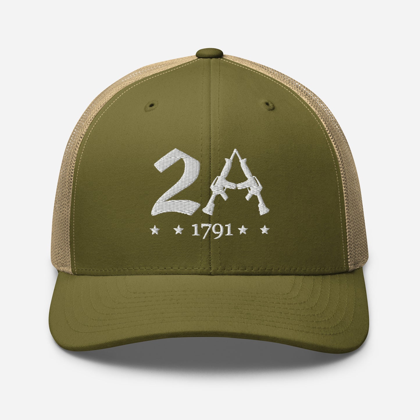 2A Vintage Snapback Trucker Cap - Patriotic Style for All Occasions - Old Glory 1776 Apparel