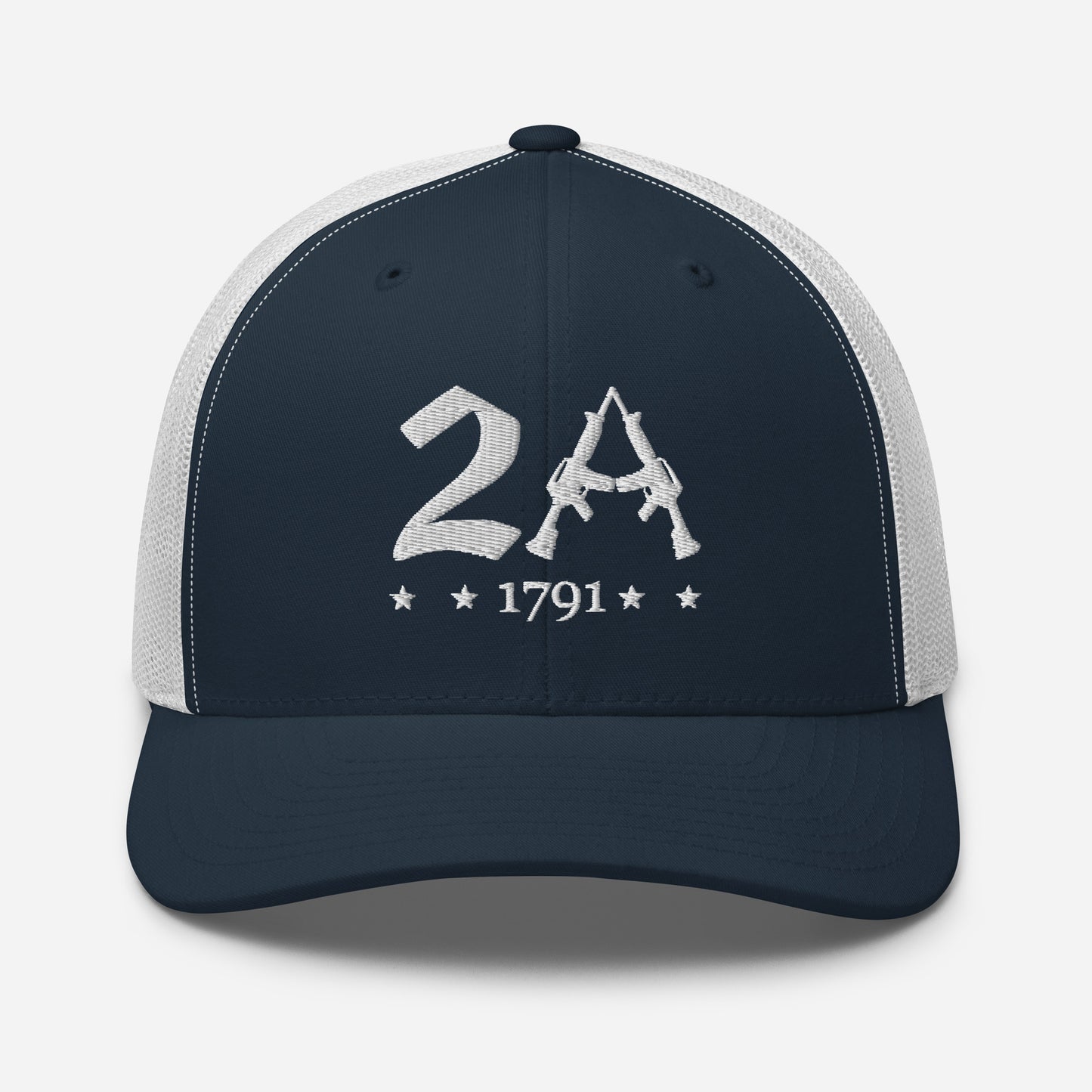 2A Vintage Snapback Trucker Cap - Patriotic Style for All Occasions - Old Glory 1776 Apparel