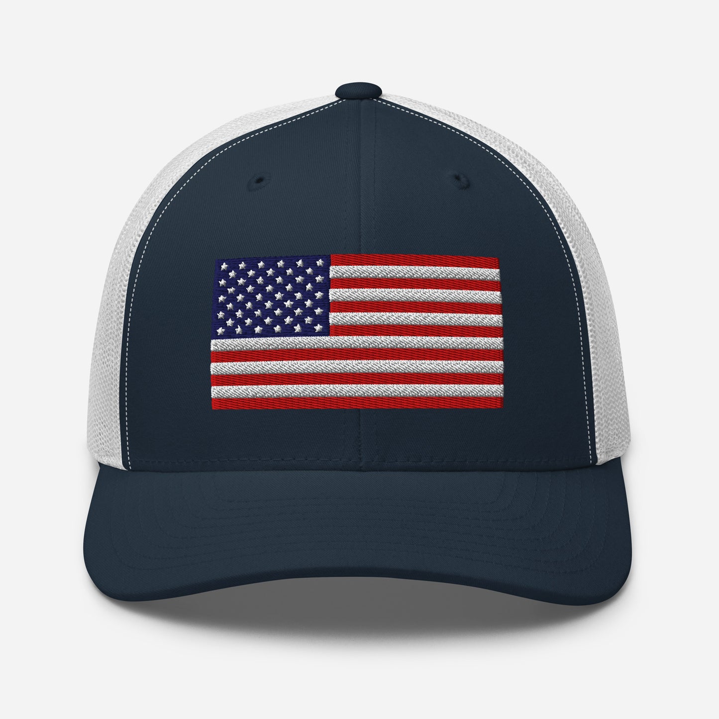 Patriotic Snapback Trucker Cap - USA Flag Design - Old Glory 1776 Apparel