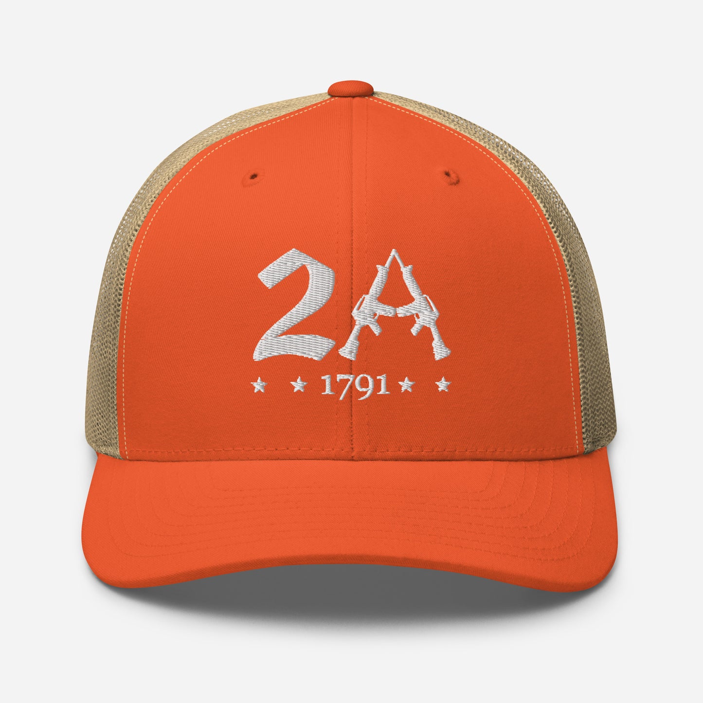 2A Vintage Snapback Trucker Cap - Patriotic Style for All Occasions - Old Glory 1776 Apparel