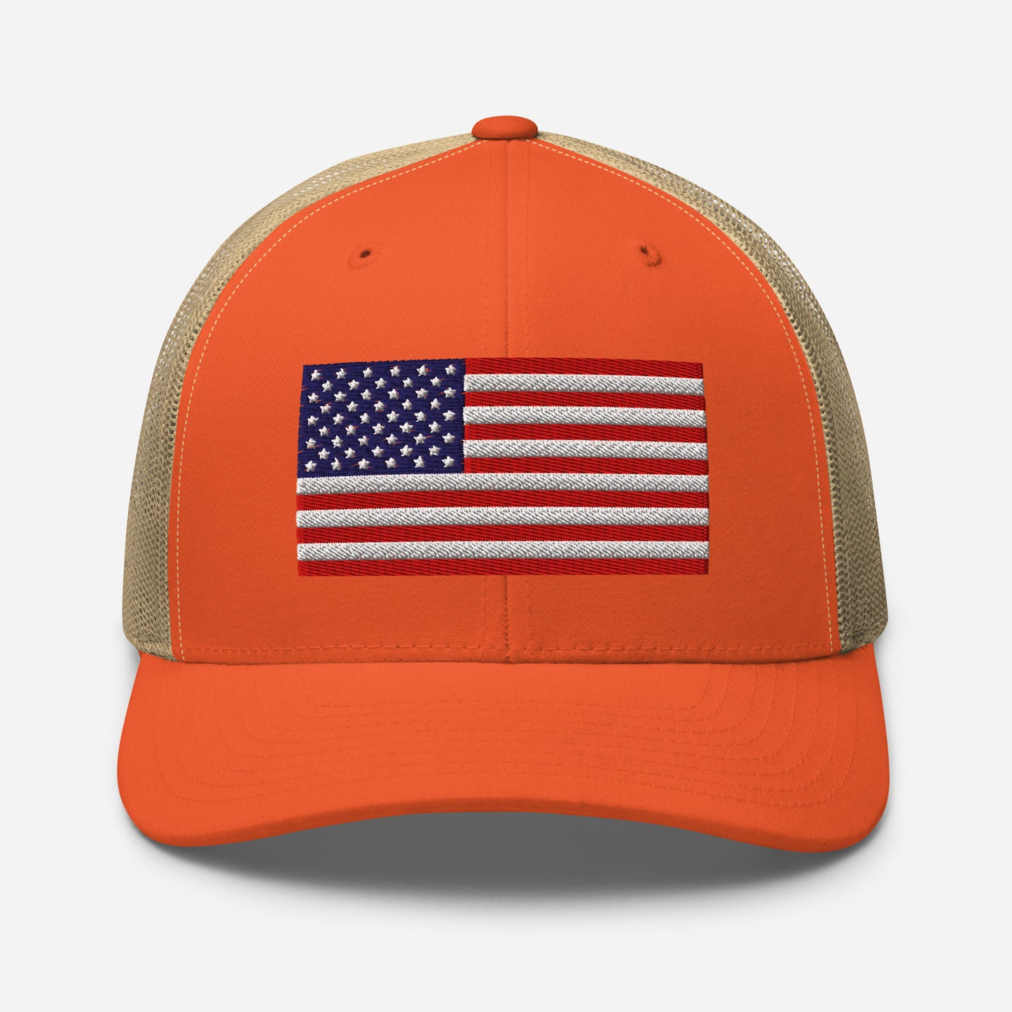 Patriotic Snapback Trucker Cap - USA Flag Design - Old Glory 1776 Apparel