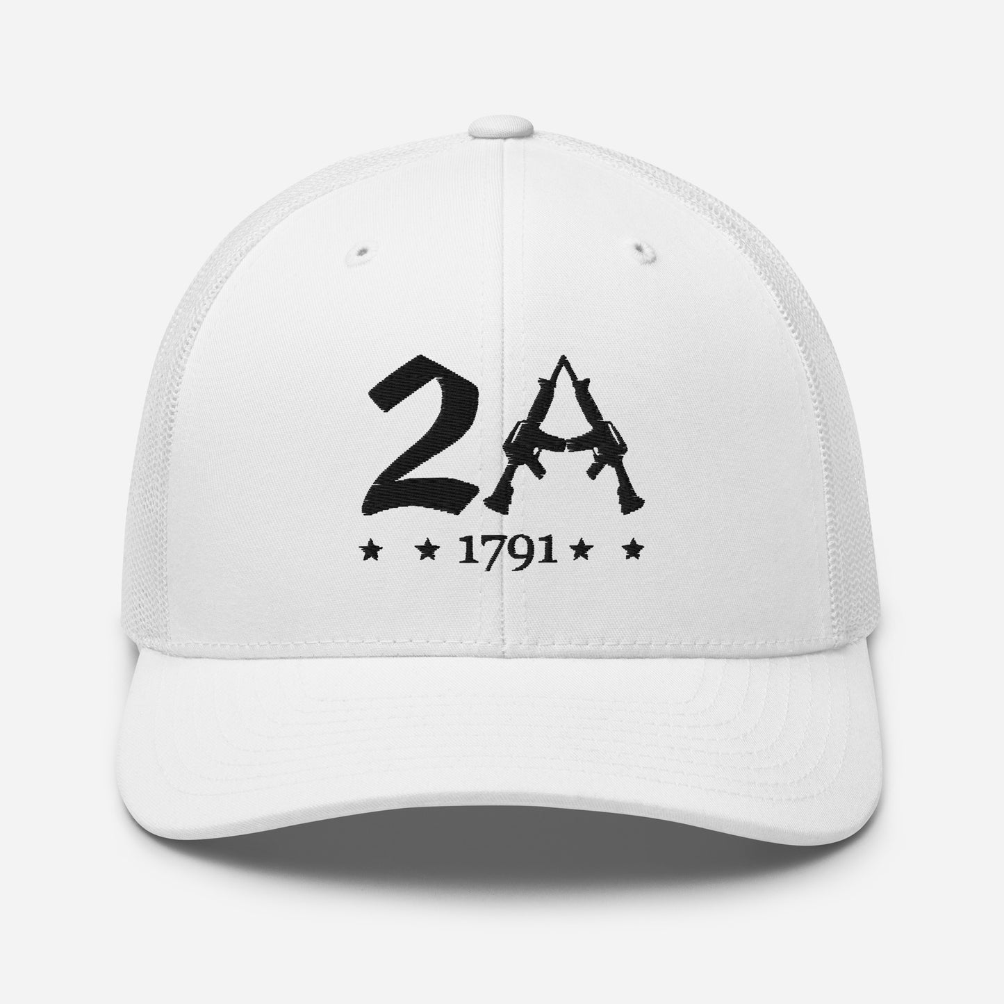 2A 1791 Snapback Trucker Cap - Second Amendment Pride - Old Glory 1776 Apparel