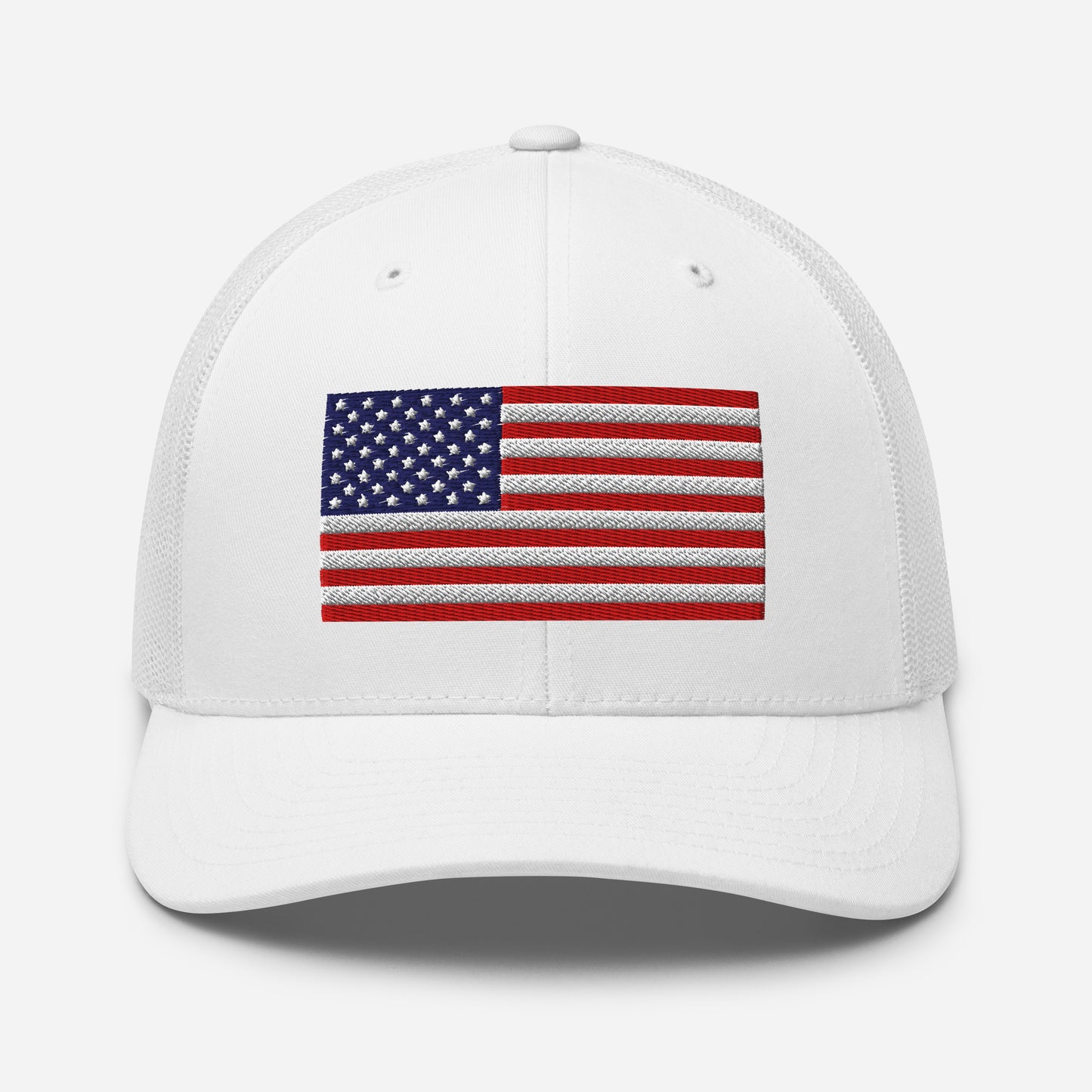 Patriotic Snapback Trucker Cap - USA Flag Design - Old Glory 1776 Apparel