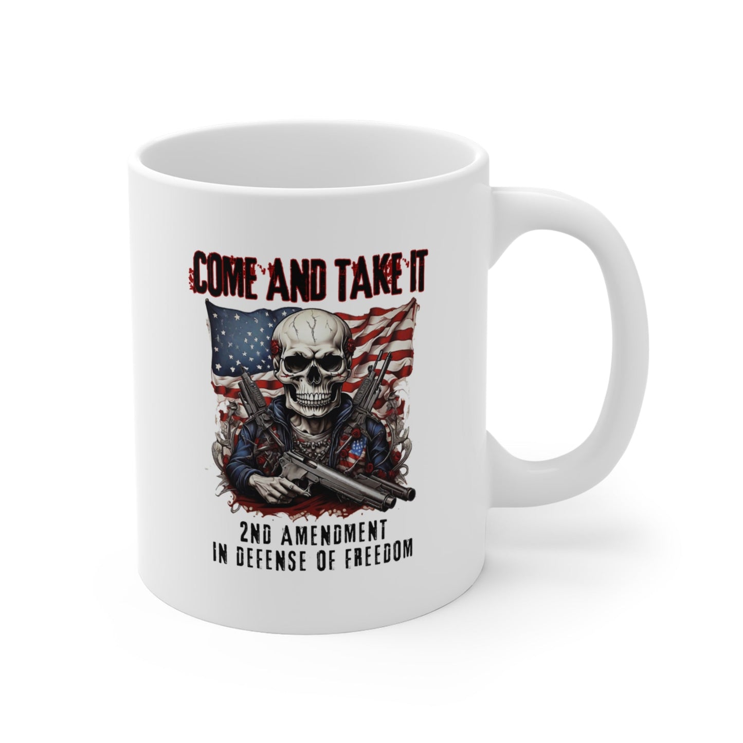 Come and Take It, 2nd Amendment in Defense of Freedom, 11oz-15oz White Mug, Patriotic Gift, Coffee Cup, Gun Rights, Political Statement - Premium Mug from Old Glory 1776 Apparel - Just $19.99! Shop now at Old Glory 1776 Apparel