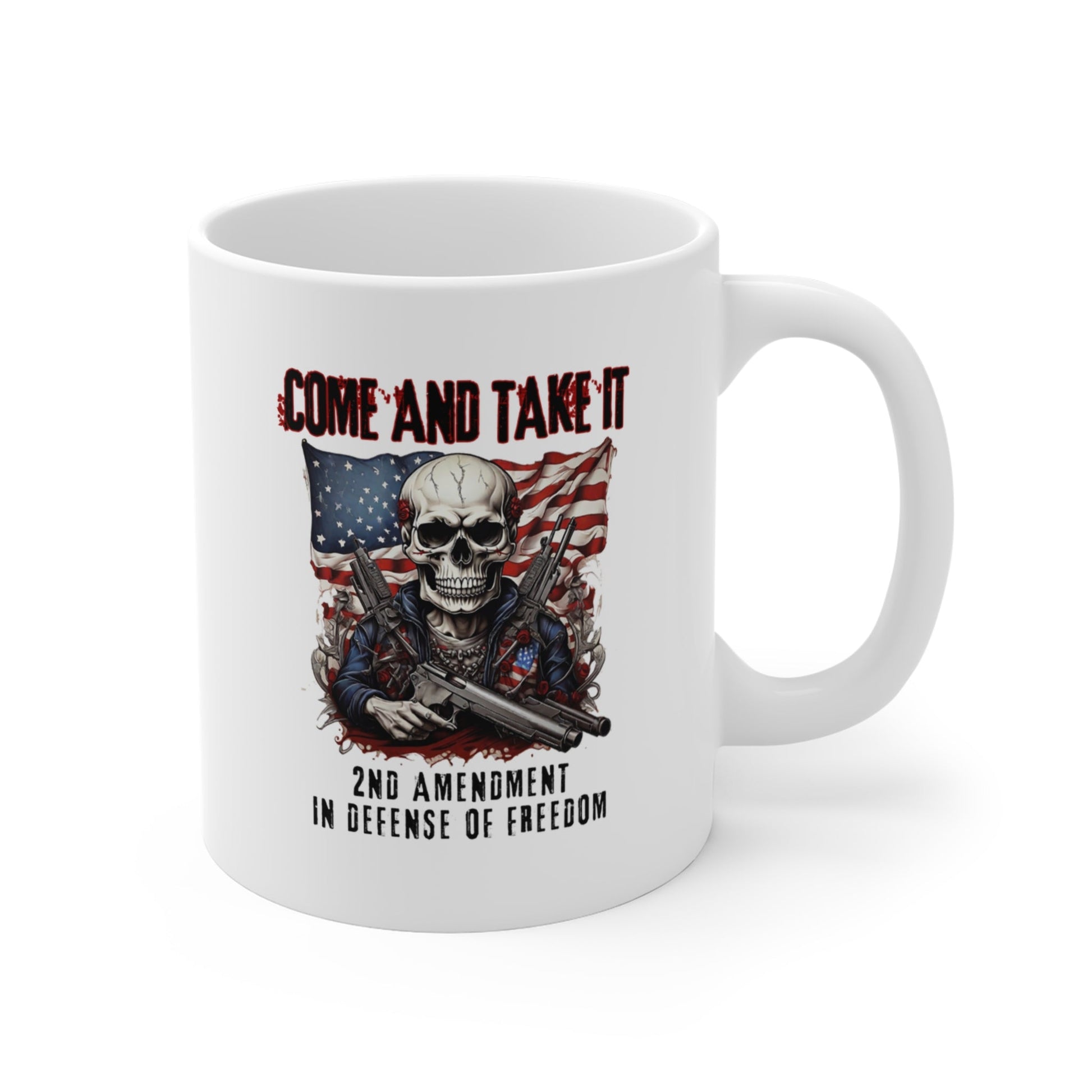 Come and Take It, 2nd Amendment in Defense of Freedom, 11oz-15oz White Mug, Patriotic Gift, Coffee Cup, Gun Rights, Political Statement - Premium Mug from Old Glory 1776 Apparel - Just $19.99! Shop now at Old Glory 1776 Apparel