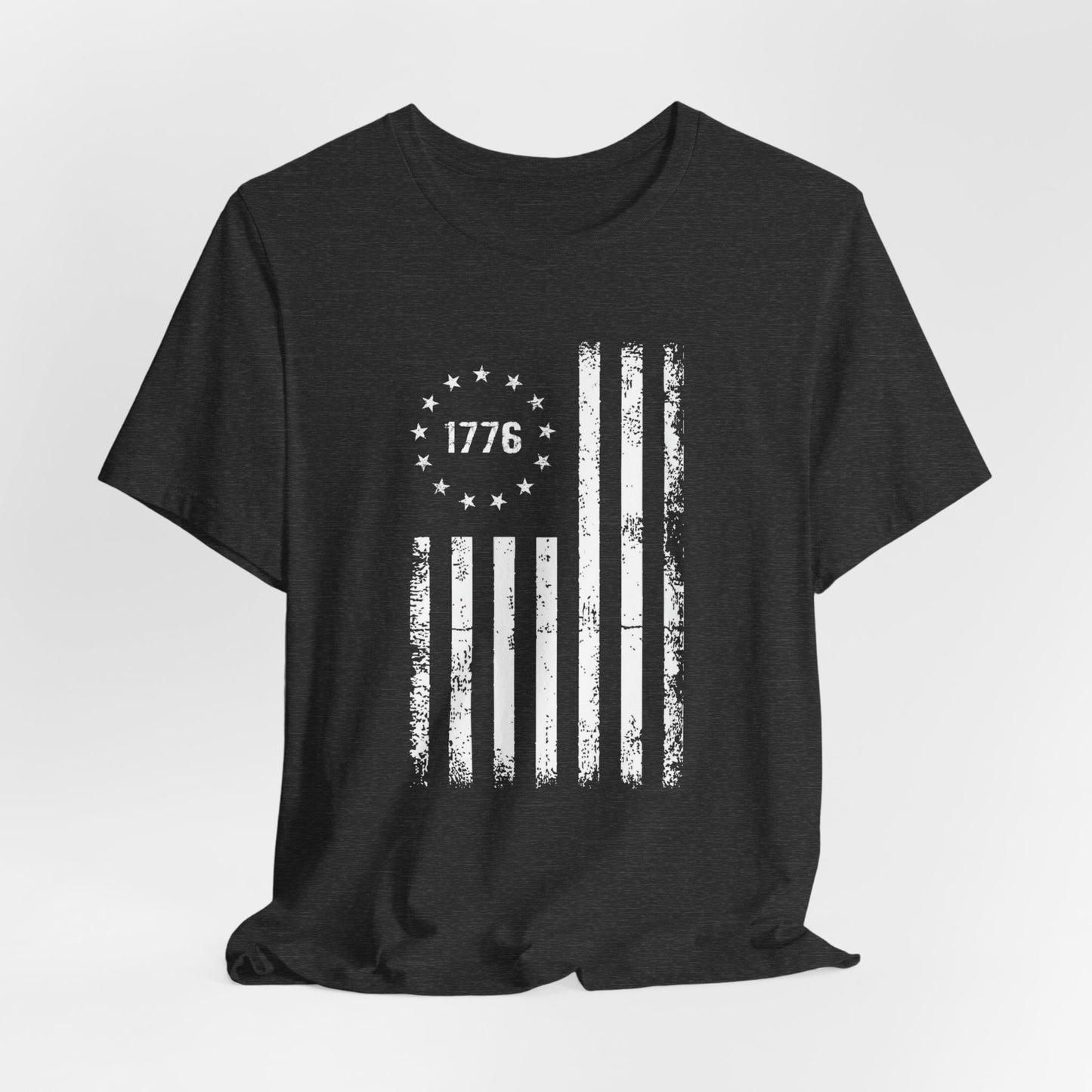 1776 Flag Unisex T-Shirt, Patriotic Tee for Celebrating Our Founding, USA History Shirt, July 4th Tee, American Flag Shirt, Independence Day - Old Glory 1776 Apparel