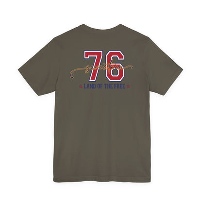 1776 America Tee — 'Land of the Free' Patriotic T‑Shirt