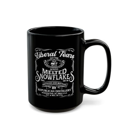Liberal Tears Mug – Melted Snowflakes – Funny Conservative Gift – Republican Distillery Coffee Cup – Patriotic 11oz & 15oz Ceramic Mug