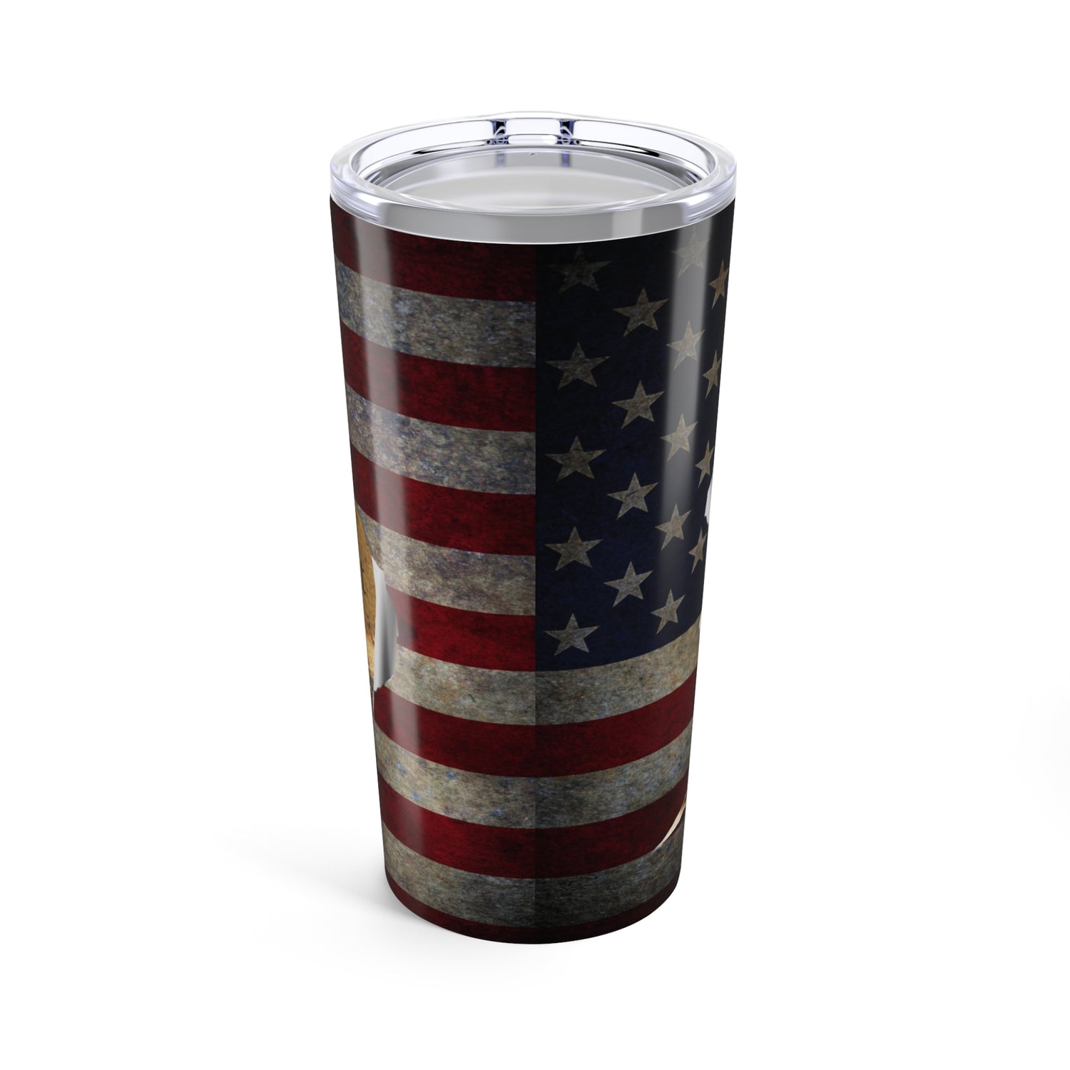 Patriotic 20oz Tumbler, Don't Tread on Me' with American Flag Design - Old Glory 1776 Apparel