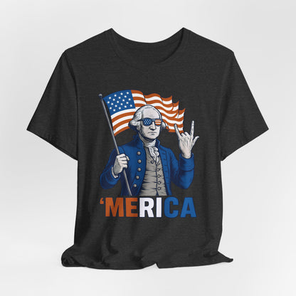 Patriotic Graphic Tee - 'Merica, 4th of July Shirt, Funny T-Shirt for Independence Day, USA Pride Clothing, Gift for Veterans
