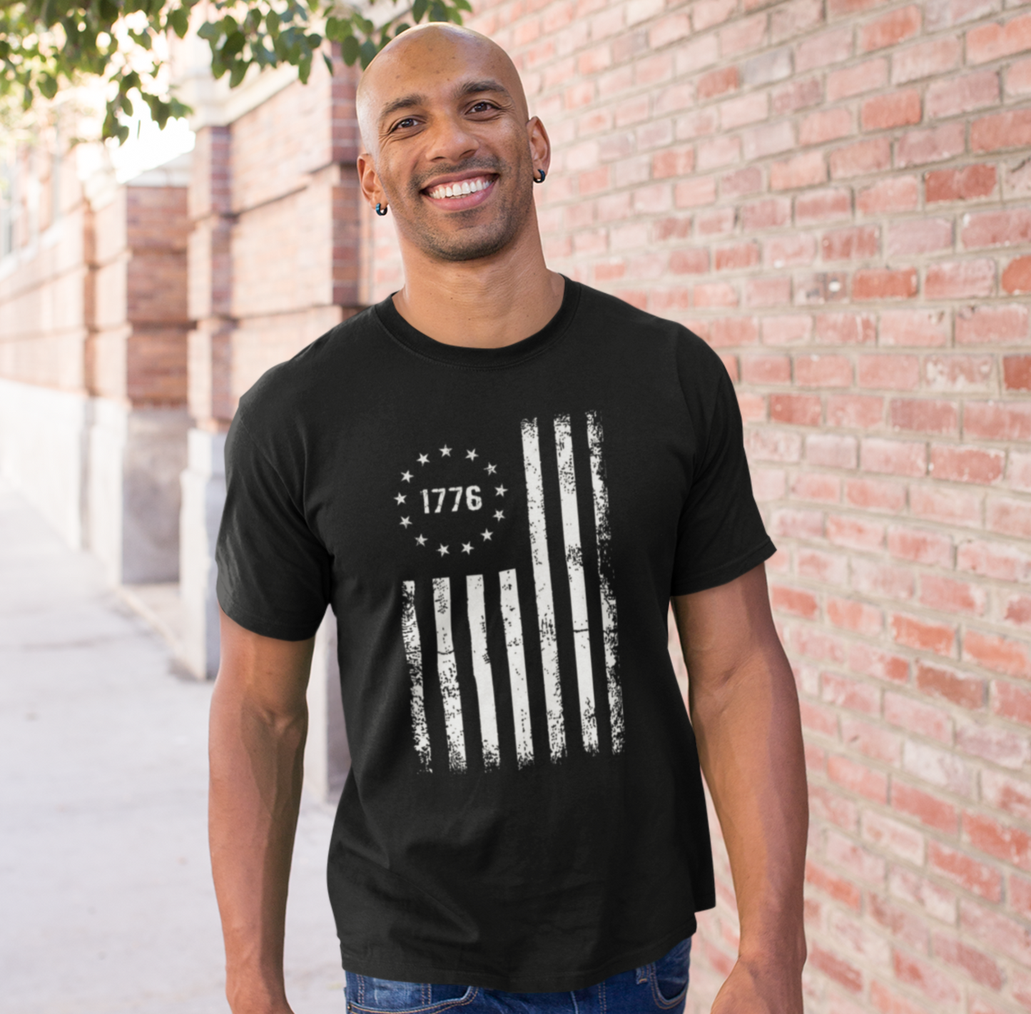1776 Flag Unisex T-Shirt, Patriotic Tee for Celebrating Our Founding, USA History Shirt, July 4th Tee, American Flag Shirt, Independence Day