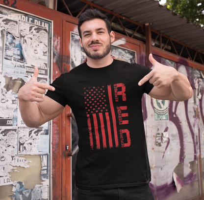 R.E.D Remember Everyone Deployed Unisex T-Shirt, Military Support Tee, Patriotic Shirt, Veteran Gift, Armed Forces Apparel