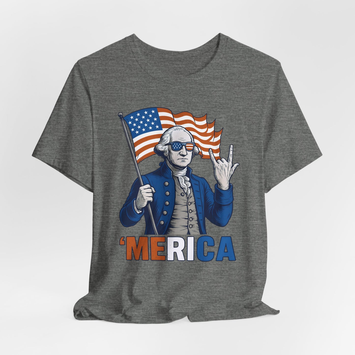 Patriotic Graphic Tee - 'Merica, 4th of July Shirt, Funny T-Shirt for Independence Day, USA Pride Clothing, Gift for Veterans