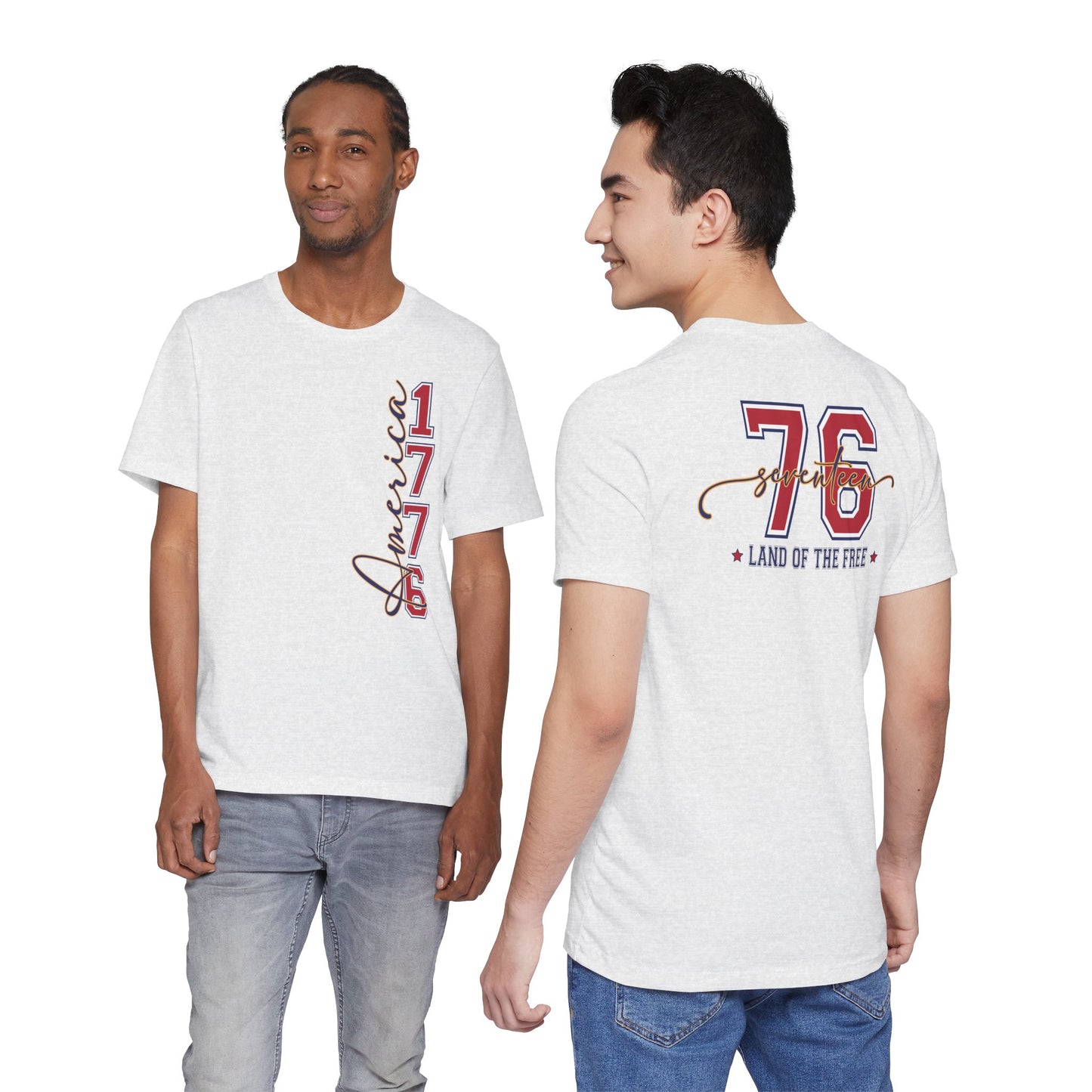 1776 America Tee — 'Land of the Free' Patriotic T‑Shirt
