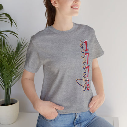 1776 America Tee — 'Land of the Free' Patriotic T‑Shirt